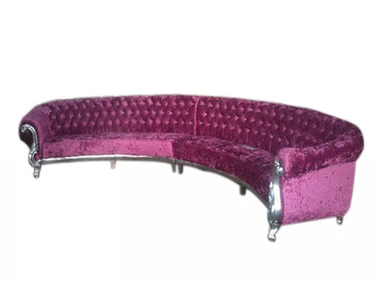 Mobilia classica Sofa Ombination di lusso di legno Sofa Recliner a forma di L del salone