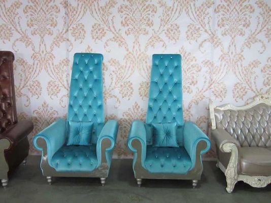 parte posteriore Sofa Wedding Beauty Salon Furniture di re Royal Throne Chair di 80*75*182cm alta