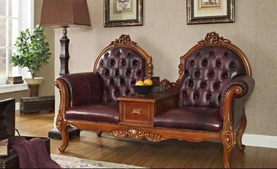 XY B024 Silver Blue French Antique Luxury Chaise Lounge Wood Carved