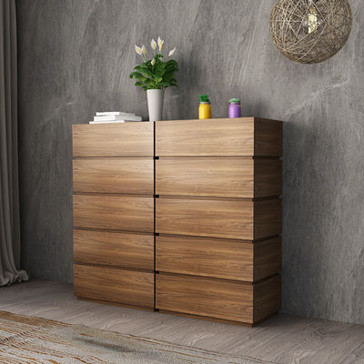 Grey Wood Storage Cabinets Chest della mobilia di legno della melammina del salone del cassetto