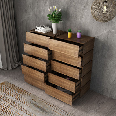 Grey Wood Storage Cabinets Chest della mobilia di legno della melammina del salone del cassetto