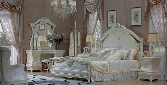 Villa New Modern American Furniture Warehouse Bedroom Sets Solid Wood Double Bed