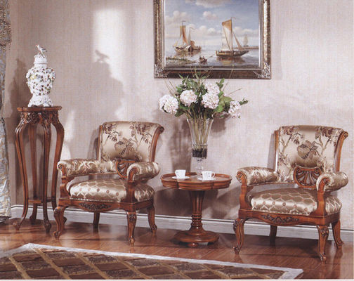 Sedie di legno della poltrona di Azure Europe Modern Classic Leisure del carbone di Klein con i braccioli