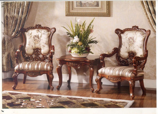 Sedie di legno della poltrona di Azure Europe Modern Classic Leisure del carbone di Klein con i braccioli