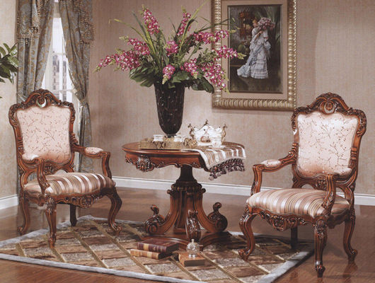 Sedie di legno della poltrona di Azure Europe Modern Classic Leisure del carbone di Klein con i braccioli