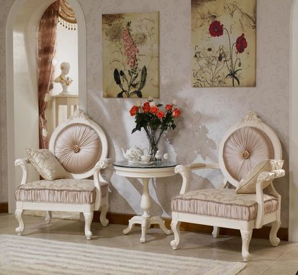 Poltrona di tela del velluto di svago di Champagne Modern Living Room Chair della ciniglia del ODM