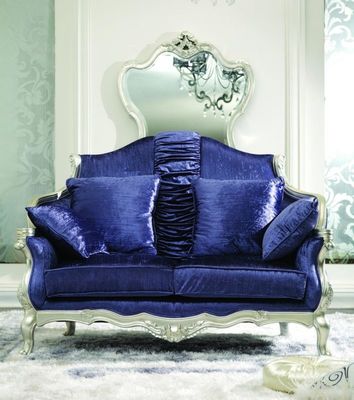 Cad 3D mobilia di lusso 3 2 blu moderni del salone di 3 pezzi 1 velluto Sofa Sets di Seater
