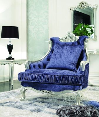 Cad 3D mobilia di lusso 3 2 blu moderni del salone di 3 pezzi 1 velluto Sofa Sets di Seater