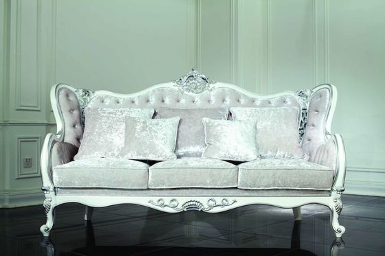 Velluto Chesterfield Sofa Set di 3 Seat