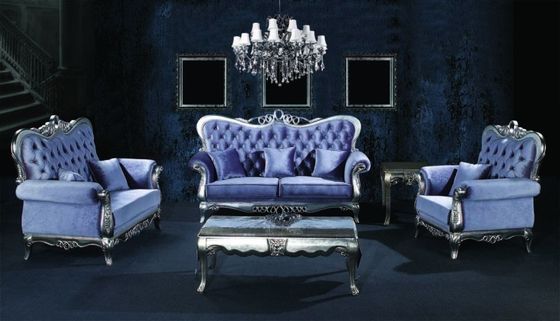 Insieme nordico della mobilia di Blue Velvet