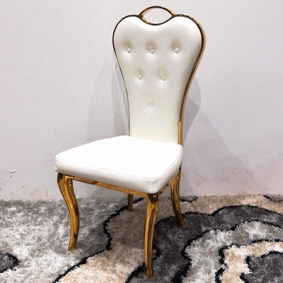 Chaise Design Monoblock PU Cushion Stainless Steel Chairs For Living Room