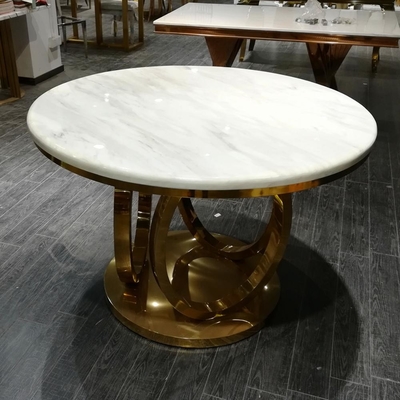 SS Base Marble Top Wedding Banquet Table And Chair Set